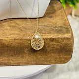 Náhrdelník slzy tvaru perlami