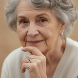 Prsten Modrý Vintage