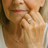 Prsten Růžovou Zlatou Květinou Vintage