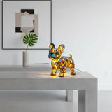 Francouzský Bulldog - Lampa ve Vitrážích