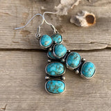 Náušnice Červeného Tyrkysu Vintage