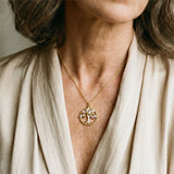 Náhrdelník Stromu Života Zlatu Zirkonem