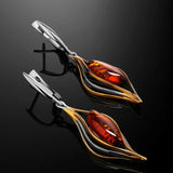 Náušnice Poustni Červené Vinobraní