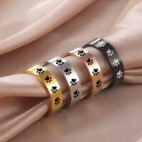 Prsten s tlapkou z nerezové oceli – Symbolické šperky pro milovníky zvířat