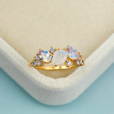 Prsten měsíční kámen pruhledny