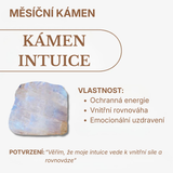 Náhrdelník měsíční kámen tvar srdce