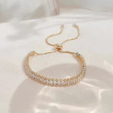Adjustable Cubic Zirconia Bracelet