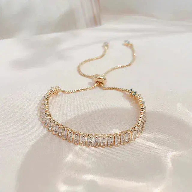 Adjustable Cubic Zirconia Bracelet