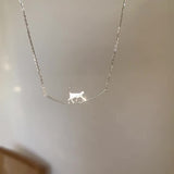 Šperk Kocku Lezce Obojek Stříbrný