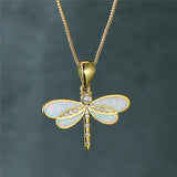 Náhrdelník Opál Vazkou Opalem Zlatý Š