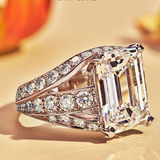 Prsten Slitiny Diamantem Ctvercový