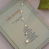 Náhrdelník Perla Sladkovodni Stříbrný Perlami S