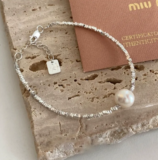 Náramek Láška Stříbrná Ctvercový