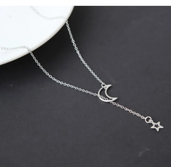 Náhrdelník Měsíční kámen Kratky Hvězda