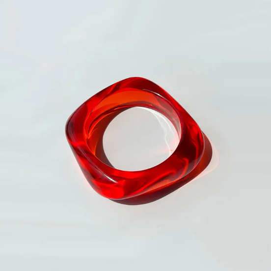 Náramek Akrylu Barevný Ctvercovy