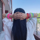 Náramek Akrylu Barevný Ctvercovy