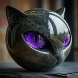 Černá kočka - Mystická socha černé kočky