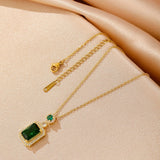 Náhrdelník 5e greta emeraldem