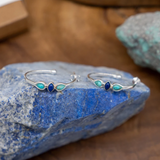 Náušnice Smaltu Modré Vinobraní