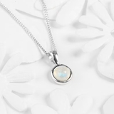 Náhrdelník Měsičního Kamene Stříbře