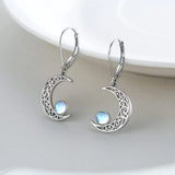 Náušnice měsíční kámen rheta