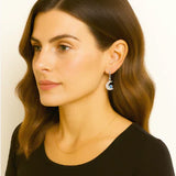 Náušnice měsíční kámen rheta