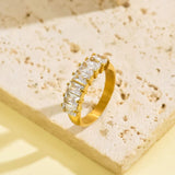 Prsten měsíční kámen rozmanitost kamenu