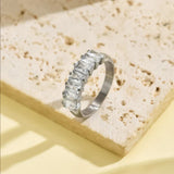 Prsten měsíční kámen rozmanitost kamenu