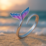 Prsten Delfinem Barevným Nastavitelným