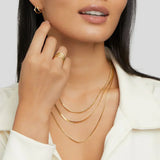 Náhrdelník Vídeň Vrstvenými Retizky